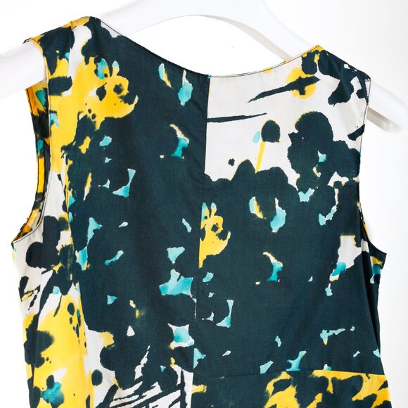 Marni Abstract Yellow Flowers Sleeveless Blouse - Picture 3 of 11